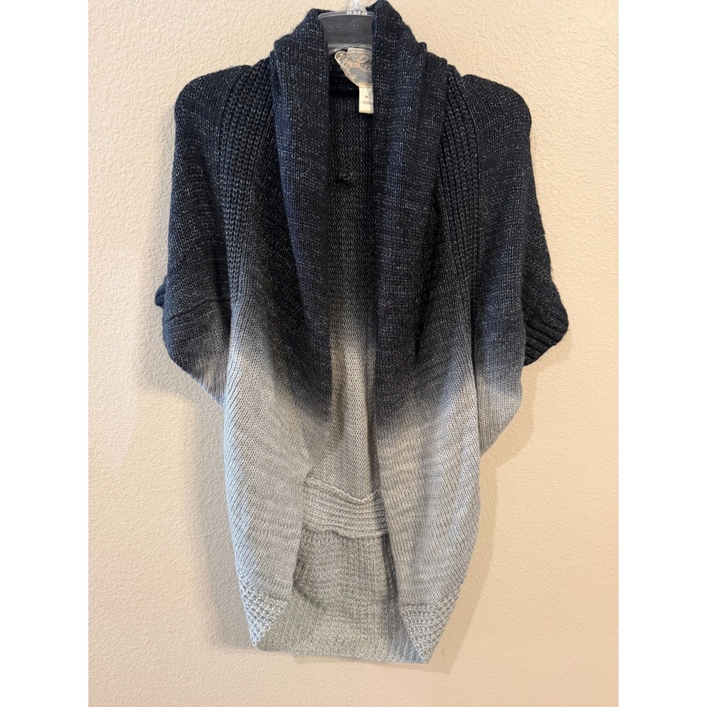 NICK & MO Ombre Knit Open Front Cardigan Sweater Women's Size M